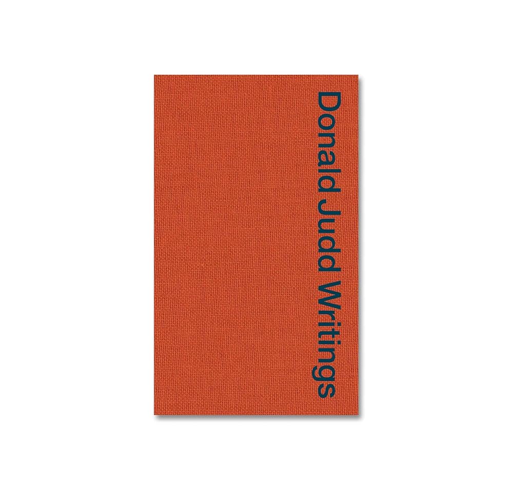 Donald Judd Writings cover image