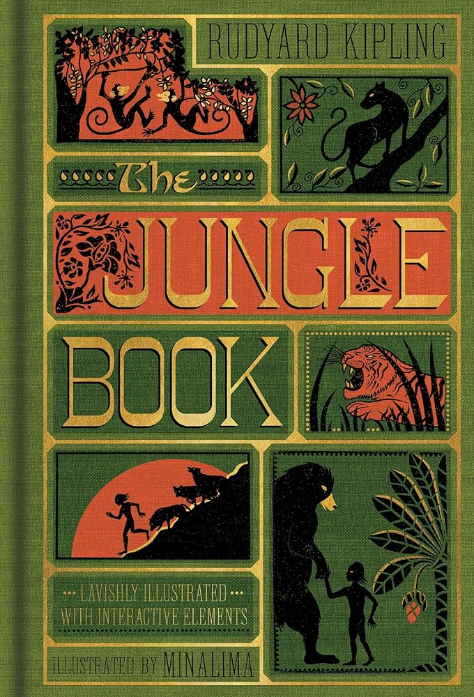 The Jungle Book (Illustrated with Interactive cover image