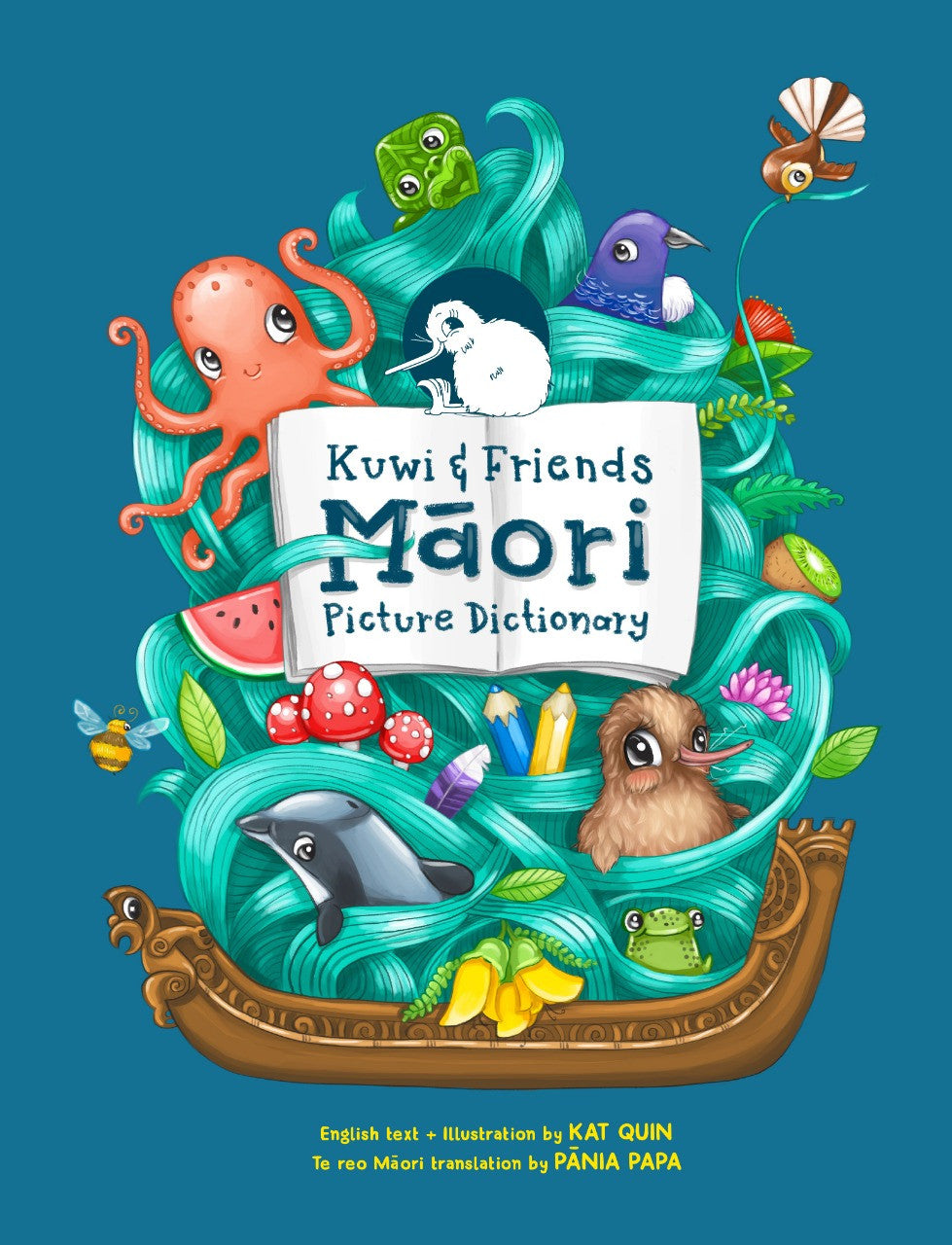 Kuwi & Friends Māori Picture Dictionary cover image