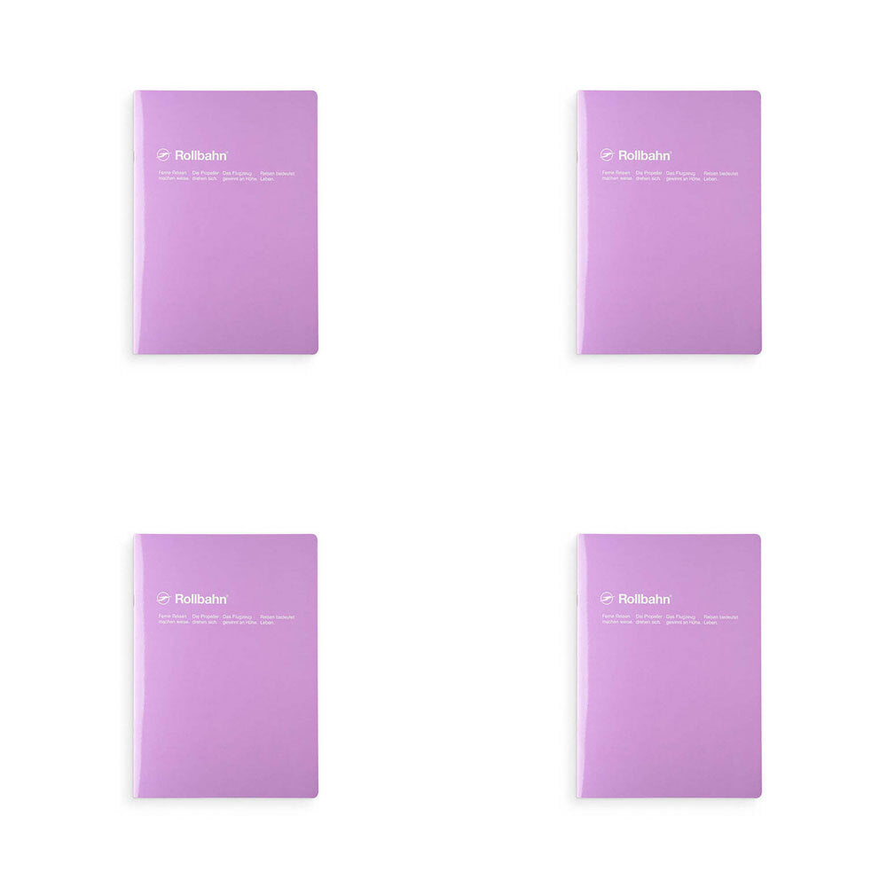 Rollbahn Notebook Slim A5 5mm Grid Ruled - Lilac cover image