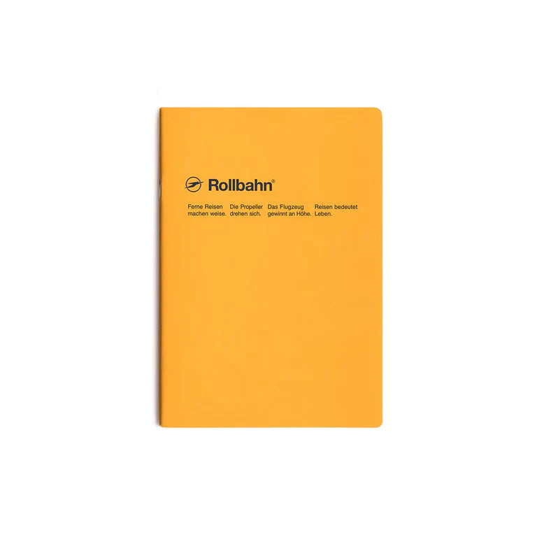 Rollbahn Notebook Slim A5 5mm Grid Ruled - Yellow cover image