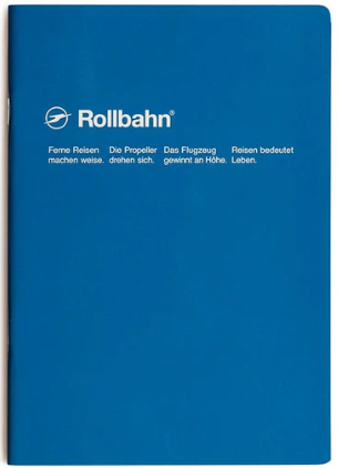 Rollbahn Notebook Slim A5 5mm Grid Ruled - Blue cover image