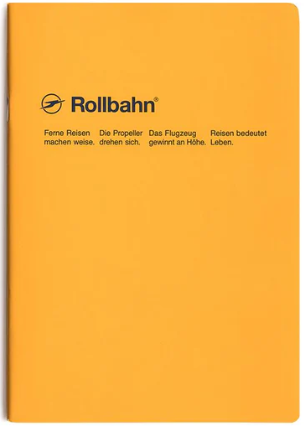 Rollbahn Notebook Slim A5 5mm Grid Ruled - Yellow cover image